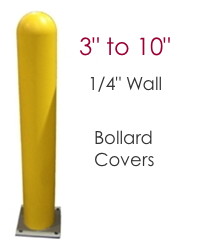 Image for Bollard Covers - 1/4" wall - 3 to 10 inch diameters